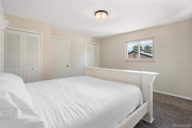 4589 S Sleepy Hollow Cir, Colorado Springs, CO 80917 - bedroom featuring carpet floors and a textured ceiling