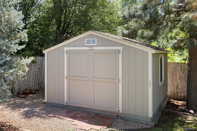 4589 S Sleepy Hollow Cir, Colorado Springs, CO 80917 - view of shed featuring a fenced backyard