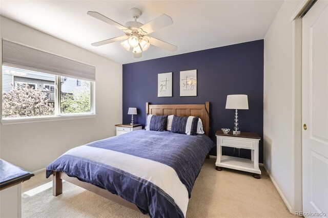 3744 Gypsum Ct, Superior, CO 80027 - bedroom featuring baseboards, carpet flooring, and a ceiling fan