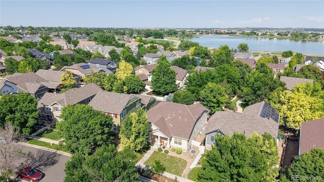 14230 Lakeview Ln, Broomfield, CO 80023 - aerial view of residential area with a nearby body of water