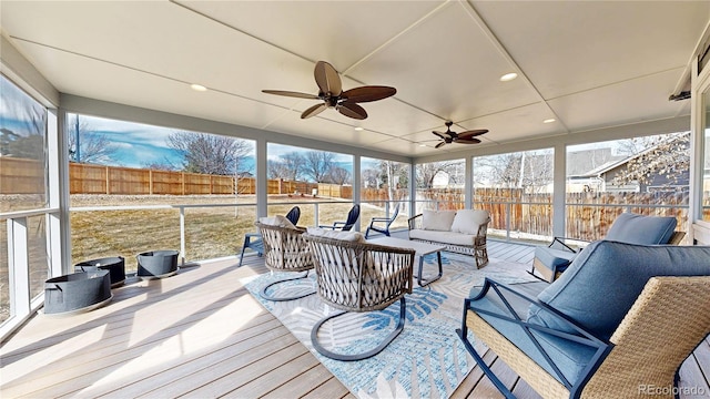 view of sunroom / solarium