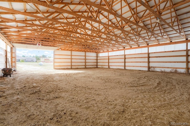 view of horse barn