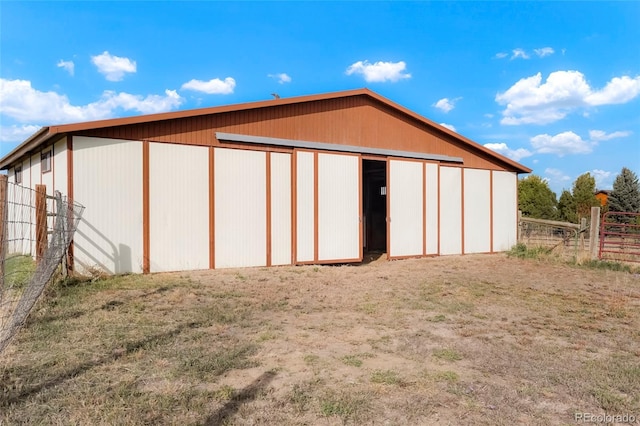 view of outbuilding