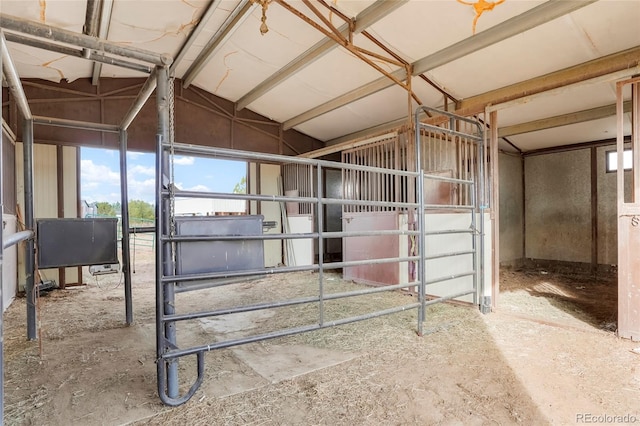 view of horse barn