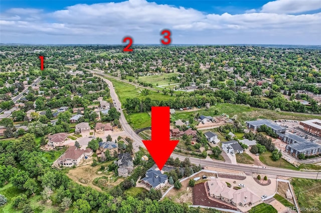 6335 Oberon Rd, Arvada, CO 80004 - aerial perspective of suburban area