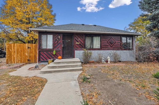 view of front of property