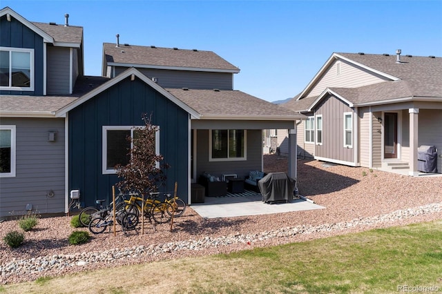 rear view of house with a patio area