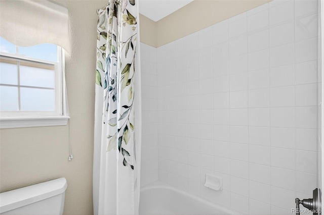 4501 Whitehall Ln, Highlands Ranch, CO 80126 - full bathroom with toilet and shower / tub combo