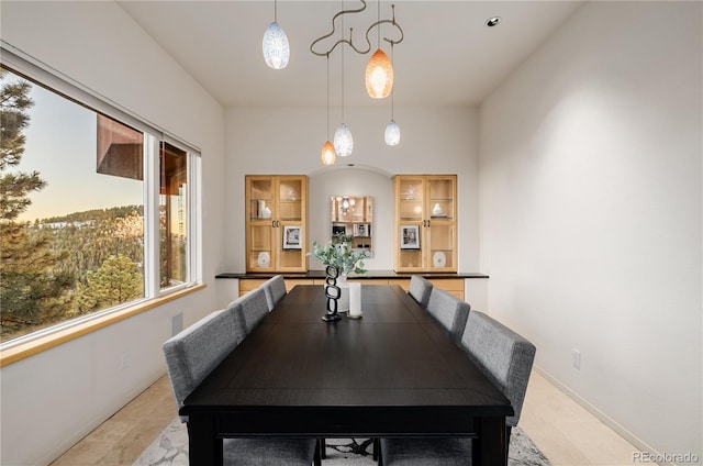 view of dining area