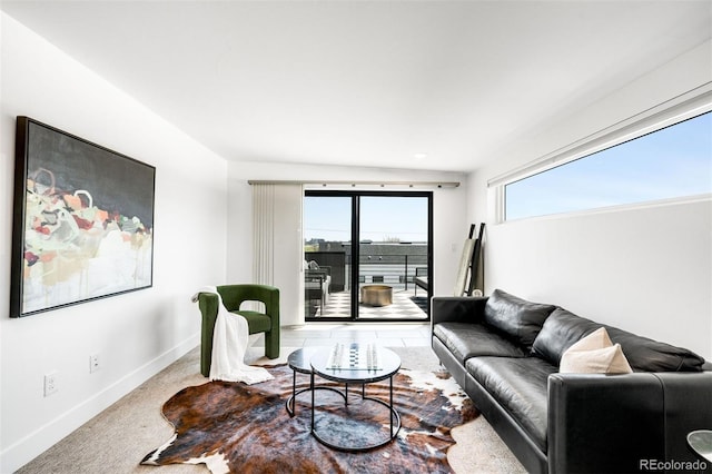 3658 Quivas St, Denver, CO 80211 - living area featuring baseboards and carpet
