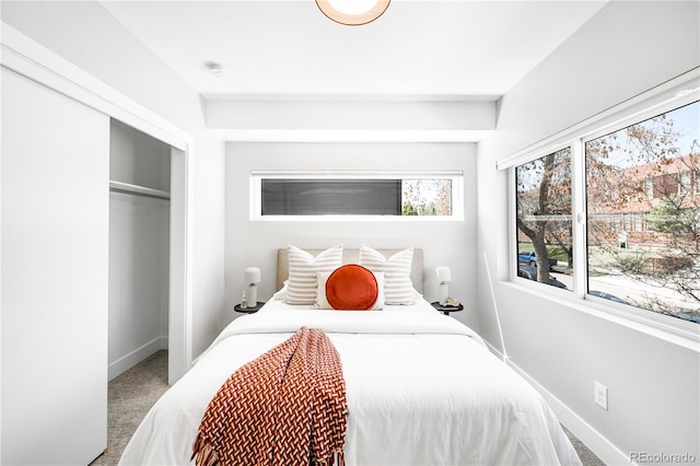 3658 Quivas St, Denver, CO 80211 - bedroom featuring carpet flooring, baseboards, and a closet