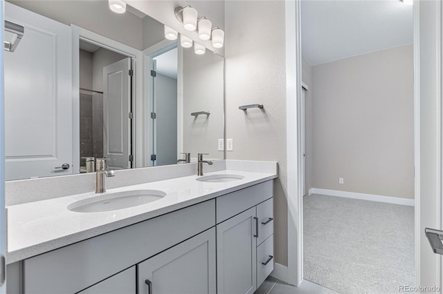 bathroom with vanity