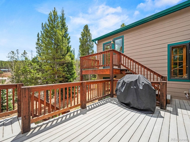 48 Warren Rd, Black Hawk, CO 80422 - deck with stairs and area for grilling