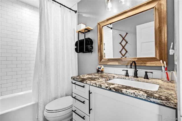 21005 Glacier Park Cv, Parker, CO 80138 - full bath with vanity, toilet, and shower / bath combination with curtain