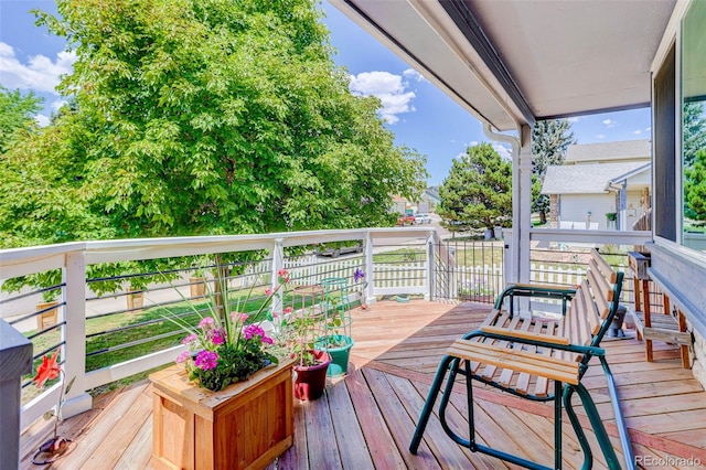 6034 S Parfet St, Littleton, CO 80127 - view of wooden deck