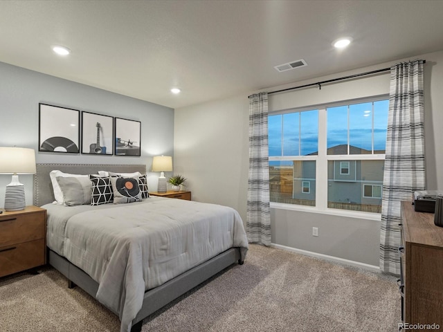 bedroom with carpet flooring