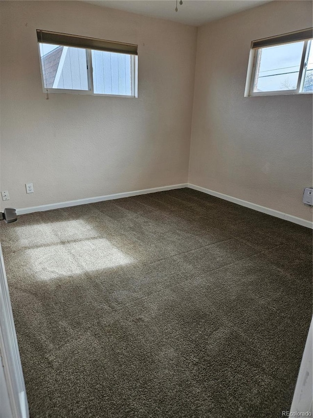 view of carpeted empty room