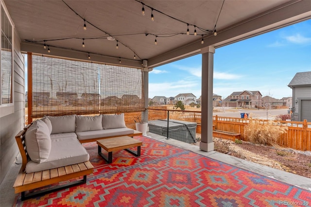 view of patio / terrace with an outdoor hangout area