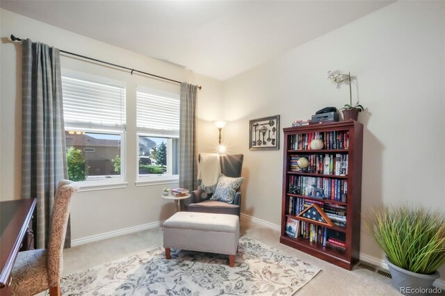 3326 Daydreamer Dr, Colorado Springs, CO 80908 - living area featuring carpet flooring and baseboards