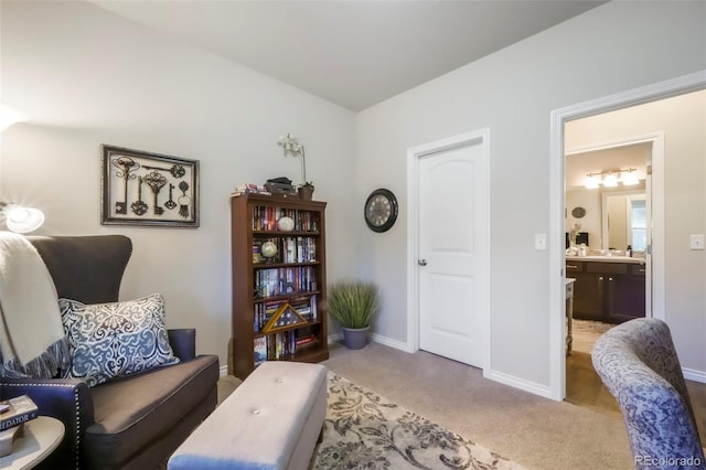 3326 Daydreamer Dr, Colorado Springs, CO 80908 - living area with carpet floors and baseboards
