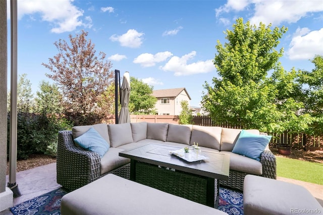 3326 Daydreamer Dr, Colorado Springs, CO 80908 - view of patio with an outdoor living space
