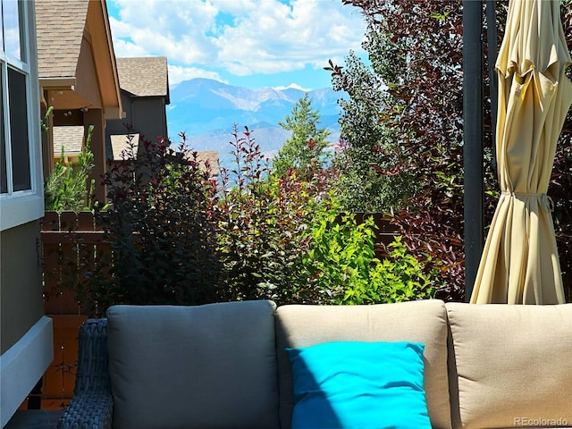 3326 Daydreamer Dr, Colorado Springs, CO 80908 - patio / terrace with a mountain view