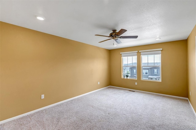 3429 Hardin St, Castle Rock, CO 80109 - unfurnished room featuring ceiling fan, carpet flooring, baseboards, and recessed lighting