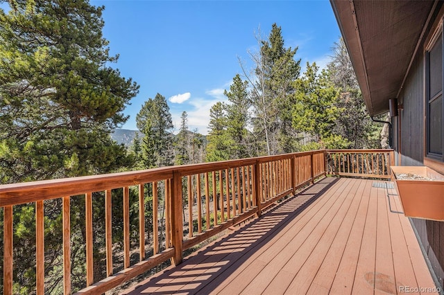 11557 Green Cir, Conifer, CO 80433 - view of wooden deck