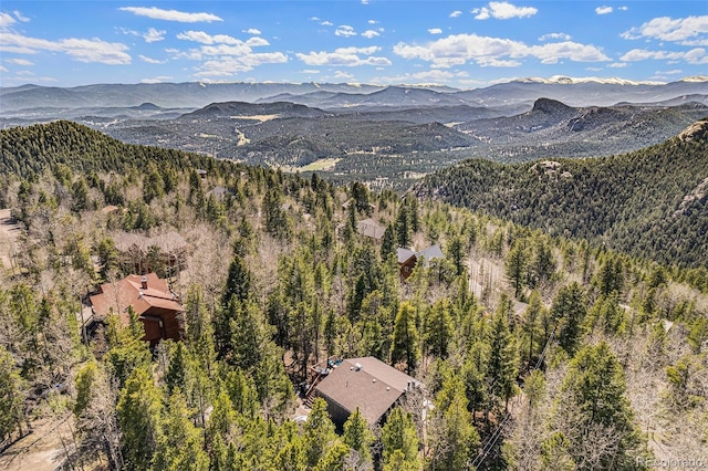 11557 Green Cir, Conifer, CO 80433 - view of mountain background with a heavily wooded area