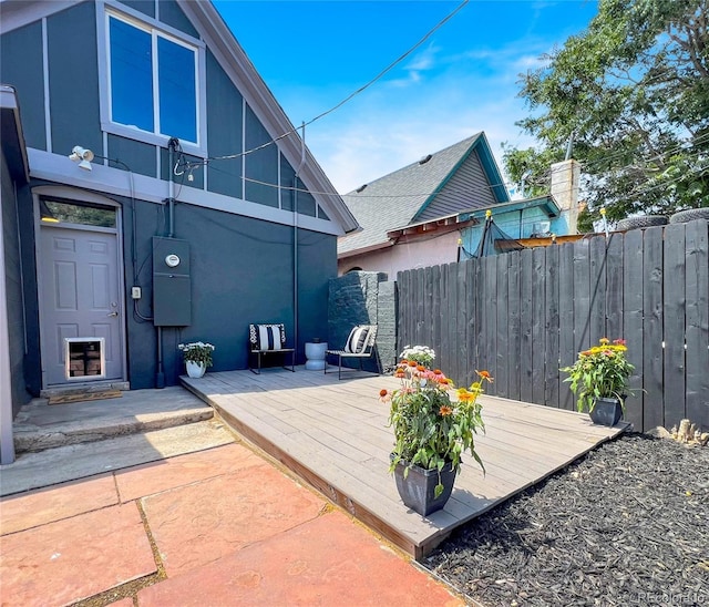 4432 Columbine St, Denver, CO 80216 - view of patio / terrace featuring a wooden deck