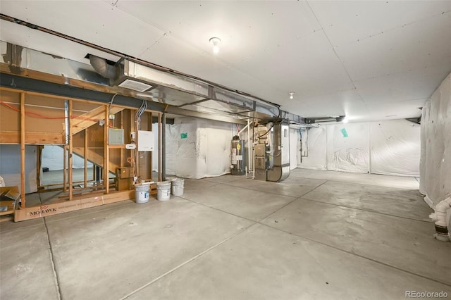 19659 W 59th Dr, Golden, CO 80403 - unfinished basement with electric water heater and heating unit