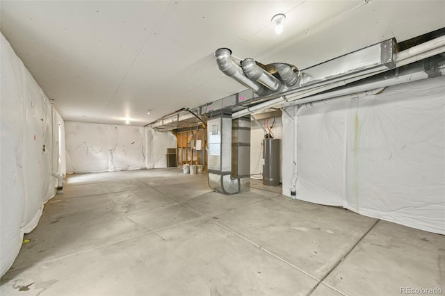 19659 W 59th Dr, Golden, CO 80403 - unfinished below grade area with water heater and heating unit