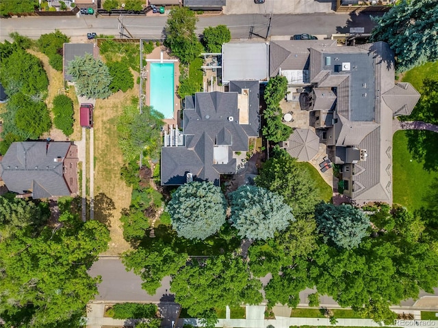 bird's eye view featuring a residential view