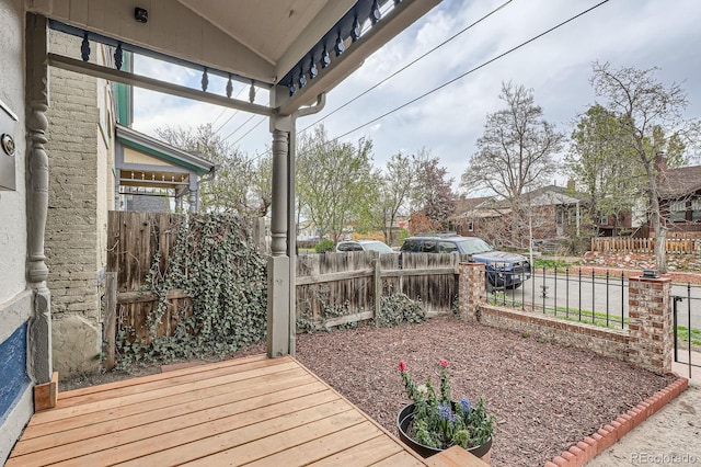 160 W Bayaud Ave, Denver, CO 80223 - view of wooden terrace