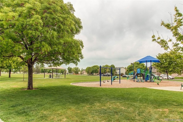 11183 E 114th Ave, Commerce City, CO 80640 - community jungle gym with a gazebo and a lawn