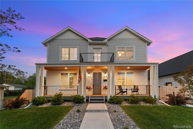 3256 S Corona, Englewood, CO 80113 - view of front of property featuring a porch and a balcony
