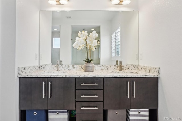 13960 Box Turtle Loop, Parker, CO 80134 - full bathroom featuring a sink, double vanity, and visible vents