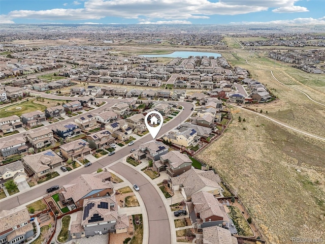 13960 Box Turtle Loop, Parker, CO 80134 - aerial view with a residential view and a water view