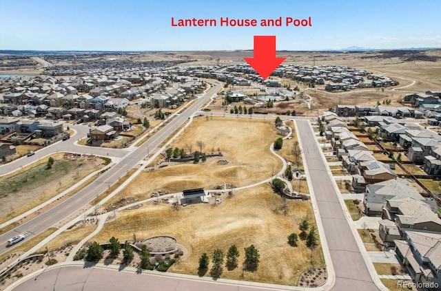 13960 Box Turtle Loop, Parker, CO 80134 - birds eye view of property with a residential view