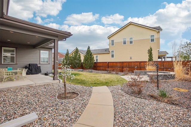 13960 Box Turtle Loop, Parker, CO 80134 - view of yard featuring a fenced backyard and a patio