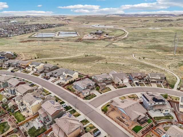 13960 Box Turtle Loop, Parker, CO 80134 - drone / aerial view featuring a water and mountain view and a residential view