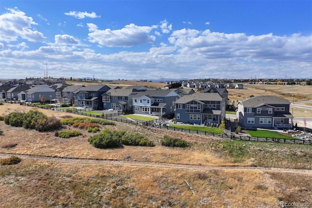 drone / aerial view with a rural view