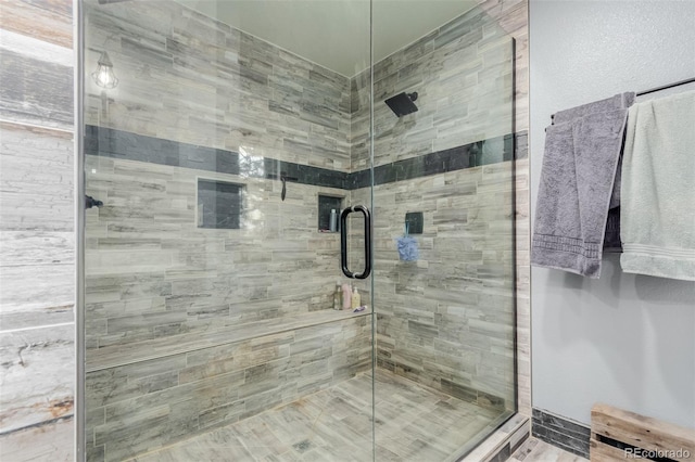 1341 Tomichi Dr, Franktown, CO 80116 - bathroom with a stall shower