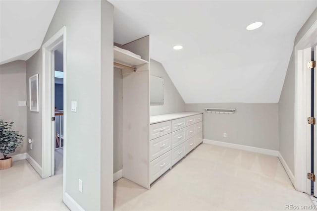 926 S Fillmore Way, Denver, CO 80209 - walk in closet with vaulted ceiling and light carpet