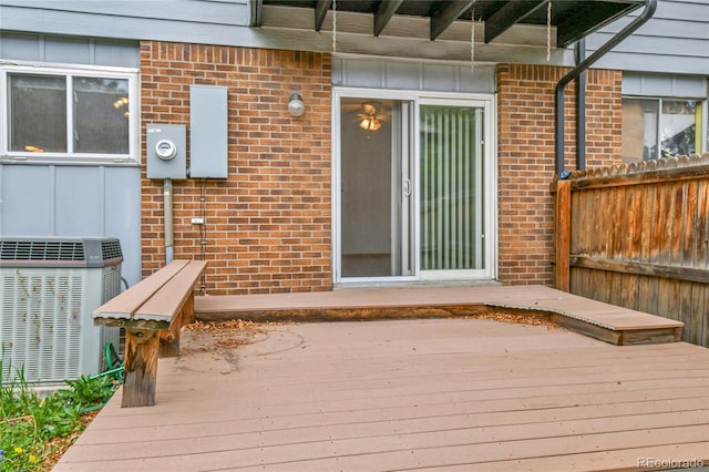 3061 W 92nd Ave Unit 8B, Westminster, CO 80031 - wooden deck with central air condition unit
