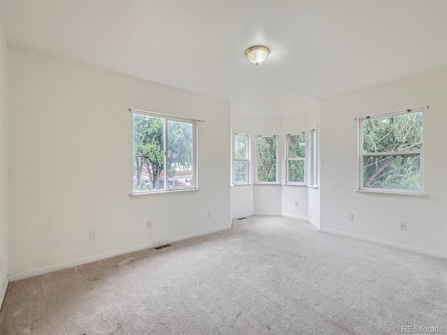 view of carpeted empty room