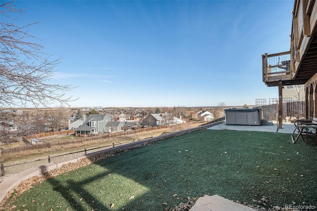 view of yard featuring a balcony