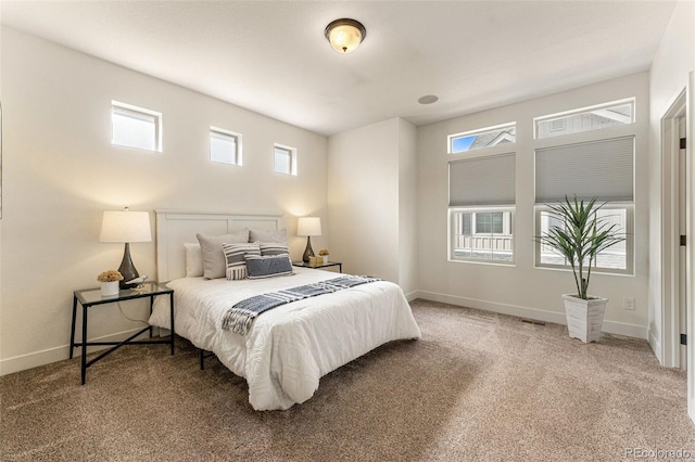 bedroom featuring carpet flooring