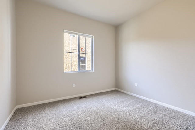 view of carpeted empty room