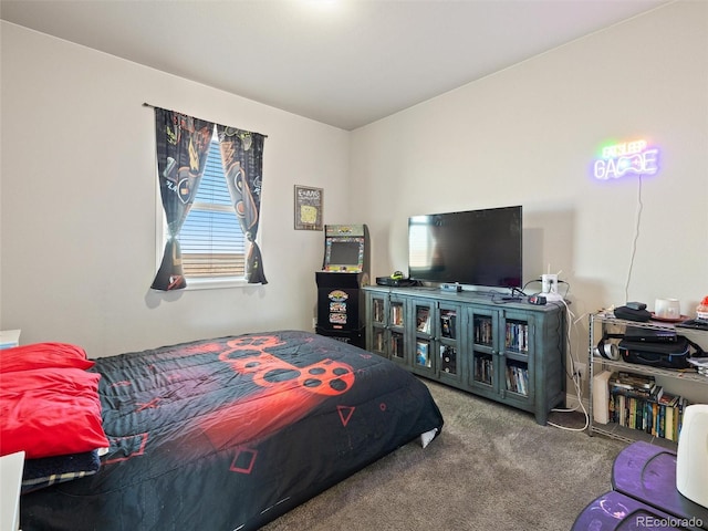 bedroom featuring carpet flooring